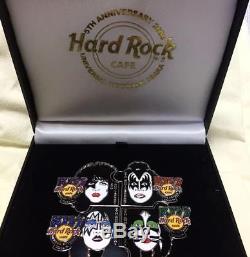 Hard rock cafe Universal city walk 5th Anniversary kiss Kiss pin badge set New
