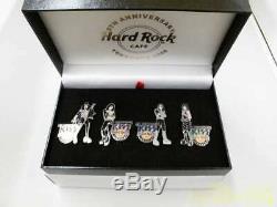 Hard rock cafe YOKOHA 9th Anniversary Limited kiss Kiss pin badge set New