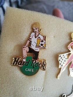 Hars to Find Hard Rock Cafe 10 Pin Sexy Pinup Girl Lot Cars Racing Sexy
