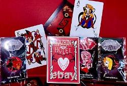 Hazbin Hotel 3 Limited Charlie, Alastor Pin Set with Playing Cards