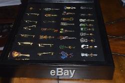 Huge Display Case with HTF Hard Rock Cafe Pin Collection Look