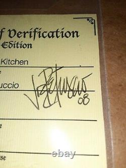 Joe Petruccio signed #d 50 Hard Rock Park Framed Pin Set Rare Rocksie's Kitchen