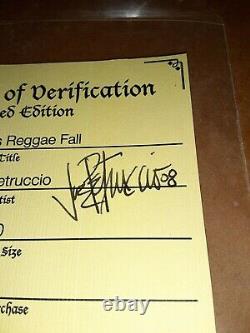 Joe Petruccio signed #d Hard Rock Park Framed Pin Set Rare Rocksie's Reggae Fall