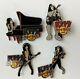 Kiss Band Hard Rock Café Pin Badge 4pc Set Destroyer With Instruments 2006 Le 200