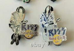 KISS Band Hard Rock Café Pin Badge 4pc Set Dynasty HRO Online SUAVE 2006 LE 200