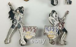 KISS Band Hard Rock Café Pin Badge 4pc Set HRO Online Goal Destroyer Tour LE 100