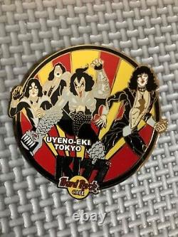 KISS Hard Rock Cafe JAPAN LIMITED 4 pcs set Pin Badge Free shipping From Japan
