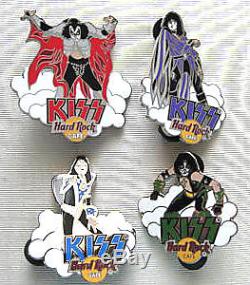 KISS Hard Rock Cafe Pin Group CLOUDS LE 200 2005 SET