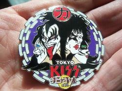 Kiss Vol. #10 Japan Chain 2005 Pin set of 4 Hard Rock Cafe Group Pins LE 500