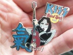 Kiss Vol. #6 Japan Vibe & Wicked Series 2005 set of 8 Hard Rock Cafe Pins LE 750