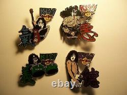 Kiss Vol. #6 Japan Wicked Series 2005 set of 4 Hard Rock Cafe Pins LE 750