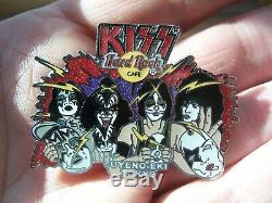 Kiss Vol #8 Japan Albums'05 Pin set of 4 Hard Rock Cafe Group Pins LE500