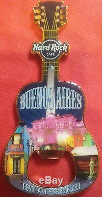 Lot 4 Hard Rock Cafe Magnet opener Buenos Aires Argentina and Santiago Chile