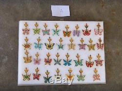 Lot of 103 Hard Rock Cafe Butterfly Pins ALL DIFFERENT From ALL OVER THE WORLD
