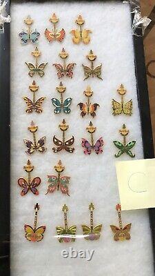 Lot of 104 Hard Rock Cafe Butterfly Pins ALL DIFFERENT From ALL OVER THE WORLD
