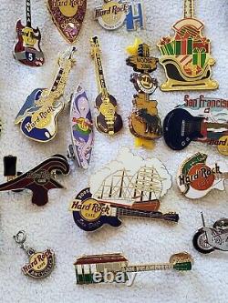Lot of 26 Hard Rock Cafe Assorted Pins RARE
