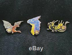 Lot of 3 Hard Rock Cafe New York Dragon Series Game Of Thrones Full Set pins