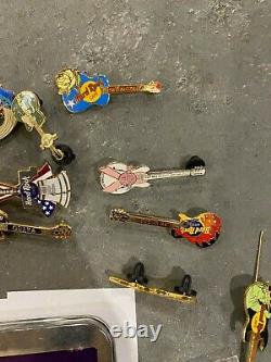 Lot of 41 Hard Rock Hotel Pin Pins Guitar Cafe New York City Rare