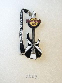 MOSCOW, Hard Rock Cafe Pin, Mantra Strap Guitar Series, Black and White, Very HTF