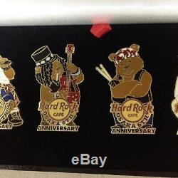 Mint Hard Rock Cafe Osaka 6Th Anniversary Bear Pin Badge Set
