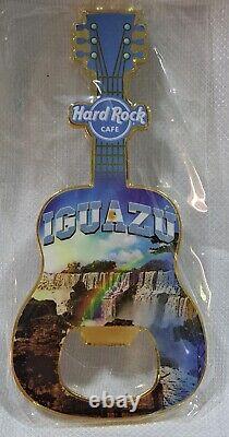 NEW Hard Rock Cafe Iguazu Guitar Magnet Bottle Opener