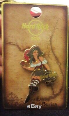 NIC Lot of 7 Hard Rock Cafe 2016 Sexy Pirate Girl Series Pins. ALL DIFFERENT VHTF