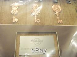 New Hard Rock Cafe 2016 Europe Skeleton Key Series Frame Pin Set 25 Pins Le 20