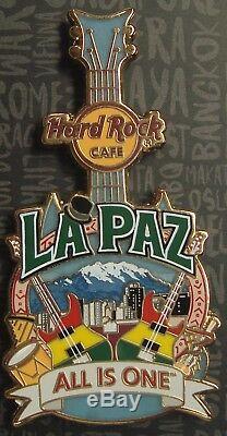 New, Hard Rock Cafe La Paz City, T Guitar Series Pin 2017, For Collectors, Hrc