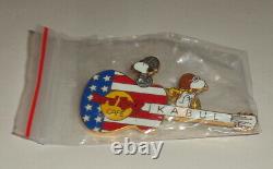 Peanuts Snoopy enamel pin, Hard Rock Cafe Kabul, military American guitar
