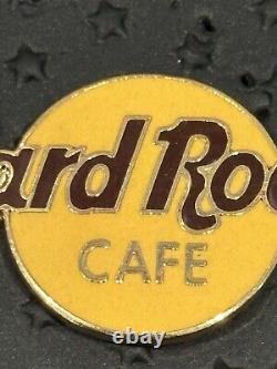 RARE HARD ROCK CAFE CLASSIC LOGO PIN 3425 Logo Light Orange Large Print FC PARRY