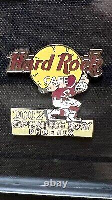 RARE Hard Rock Cafe 2002 Football Teams Players Opening Day Framed Set 22 Pins