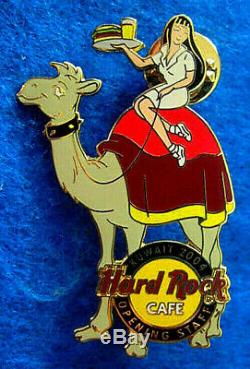 RARE KUWAIT OPENING STAFF GIRL RIDING CAMEL SERVING DRINKS Hard Rock Cafe PIN LE