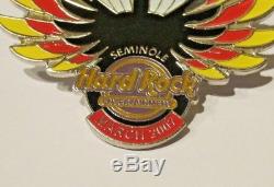 RARE Seminole Indian Staff COME TOGETHER 2007 Winged Guitar Hard Rock Cafe Pin