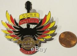 RARE Seminole Indian Staff COME TOGETHER 2007 Winged Guitar Hard Rock Cafe Pin