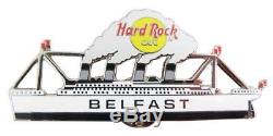 Rare Belfast Titanic Hard Rock Cafe Pin Limited Silver Edition White Star Ship