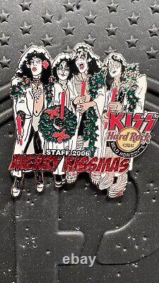 Rare Hard Rock Cafe Belo Horizonte Merry Kissmas Group Kiss Christmas Staff Pin