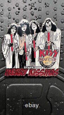 Rare Hard Rock Cafe Rio De Janeiro Merry Kissmas Kiss Group Christmas Staff Pin