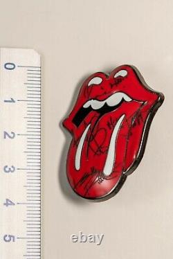 Rolling Stones Pin LIMITED Autograph Series Hardrock Cafe Signature Tongue Pin