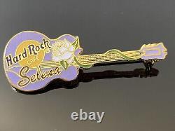 SELENA Quintanilla Hard Rock Cafe Purple Guitar Pin Rare