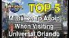 Top 5 Mistakes To Avoid When Visiting Universal Orlando Resort