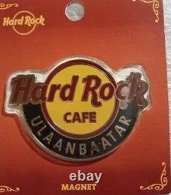 ULAANBAATAR, Hard Rock Cafe, Round Logo Magnet (not opener)