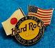 Very Rare Tokyo 4th July & 7th Anniversary 1990 Twin Flags Hard Rock Cafe Pin
