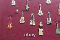 VTG Lot of 17 Different Hard Rock Cafe Guitar Collectors Pins Munich SHANGHAI