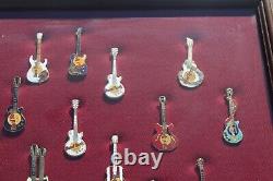 VTG Lot of 17 Different Hard Rock Cafe Guitar Collectors Pins Munich SHANGHAI