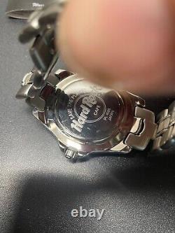 Vintage Hard Rock Cafe Stainless Men's Watch PL 4086 with Tin never used