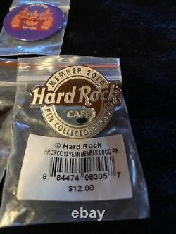 Vintage Lot Of Hard Rock Café Member Pins 22 NOS