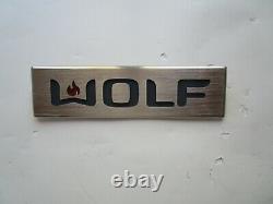 Wolf Logo Dual Fuel Range Large With Pins New