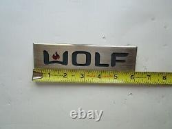 Wolf Logo Dual Fuel Range Large With Pins New