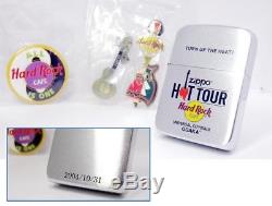 ZIPPO HOT TOUR Hard Rock Cafe 2004 Pins Set Mint Rare sku40171014