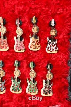 11 Hard Rock Café Pins Set Universal Citywalk Osaka Fire Guitar Lyrics